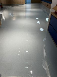 Epoxy Floor <b>Coating</b> Self-Leveling Interior <b>Paint</b> Colored Sand Liquid Seamless Floor Marble Effect - Product Image 3