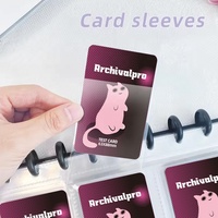 RINGNOTE Ensemble de 2 pochettes de haute qualité imprimées UV, 3,5 pouces, 8 compartiments, en PP dépoli, couverture rigide, logo personnalisé populaire, multifonctionnel, pour Kpop Idol
