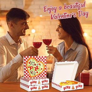 Mini Caja de Pizza Cuadrada de Cartón con Forma de Corazón para San Valentín, Cajas Pequeñas para Galletas, para Celebraciones, Recuerdos de Fiesta, Cumpleaños, Bodas - Product Image 4