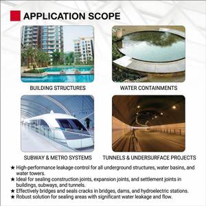 Revêtement imperméable composite JS à deux composants, peinture imperméable à base de polymère et de ciment - Product Image 4