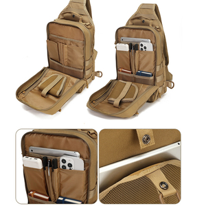 Sac à bandoulière tactique discret Highland Tactical Ops pour <span class=keywords><strong>homme</strong></span>, pour le transport dissimulé d'armes de poing, idéal pour la randonnée, avec support - Product Image 3