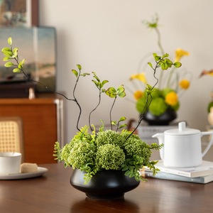 Composizioni Floreali <span class=keywords><strong>in</strong></span> Vasi di Ceramica di Alta Gamma, <span class=keywords><strong>Fiori</strong></span> Artificiali Decorativi per Matrimoni, Casa, Tavola, Hotel e Ristoranti - Product Image 2