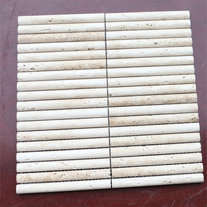 Piastrelle a mosaico ricurve 3D piastrelle a mosaico in marmo con texture di marmo per decorazione murale bagno e cucina Backsplash - Product Image 3