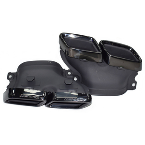 Tubo de escape de fibra de carbono para mercedes-benz, tubo de escape de acero inoxidable estilo AMG W117 CLA W222, W205 W213 - Product Image 2