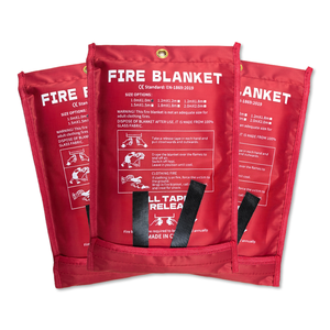 Safety Survival Fiberglass Fire <b>Blanket</b> 550C Heat Resistance Customizable Size Wholesale Emergency Firefighting Equipment for - Product Image 2