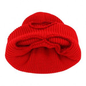 Pasamontañas de punto cálido para ciclismo al por mayor, con logo bordado personalizado, máscara de esquí de 3 orificios, cubrecara completo, gorro de invierno de punto - Product Image 3