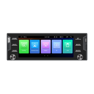 1Din 5,2 ''Radio de coche con MP5 inalámbrico Carplay/Android Auto/Mirrorlink estéreo BT RDS FM USB REPRODUCTOR DE DVD <span class=keywords><strong>Combo</strong></span> para coches - Product Image 1