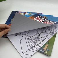 Livre de coloriage pour enfants de haute qualité personnalisé, couture de fils, impression de livres de coloriage pour enfants, impression en couleur, livret à couverture souple, livres de dessin
