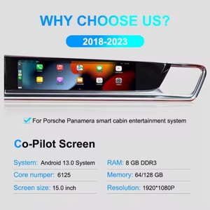 Navihua New Upgrade Android 15inch Co-pilot for Porsche Panamera 2018-2023 Car Multimedia Entertainment <b>System</b> Passenger Screen - Product Image 4