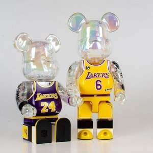 Figura de Acción Bearbrick 400% <span class=keywords><strong>Jordans</strong></span> de 28 cm, Decoración para Sala de Estar, Oficina, Escritorio, Kobe Bear Brick - Product Image 1