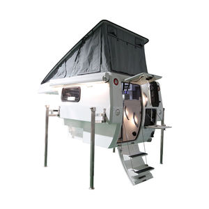 Module de camping escamotable pour pick-up, 3 couchages, avec douche, toilettes, cuisine, réfrigérateur et panneaux solaires - Product Image 2