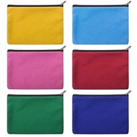 Fabricants de gros Trousse de maquillage en toile épaisse Petite fermeture à glissière Trousse à outils Rangement des outils de quincaillerie Sacs en coton