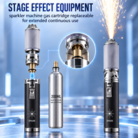 Focus Machine à étincelles froides portative, pistolet torche au butane rechargeable pour effets d'ambiance, scène, mariage, fête et accessoires de photographie