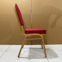 Chaise de banquet empilable en aluminium pour hôtel, avec finition dorée, pour salles de mariage et tables – Offre spéciale