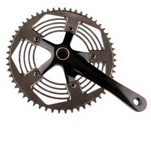Juego de Bielas VIAKON 52-36T de Aleación, Diseño Hueco Color Gunmetal Veneno para Bicicleta - Product Image 1