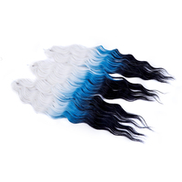 Ariel Crochet Curl Machine Double Weft Futura Synthetic Fiber Hair Extension Soft Curly High Temperature Loose Deep Wave Henan