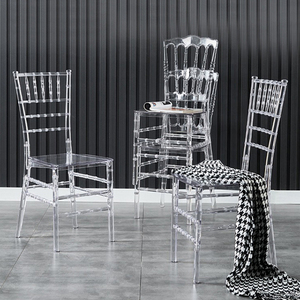 CY210701-1 Offre Spéciale clair résine transparente Chiavari plastique cristal mariage événement chaises en gros Phoenix <span class=keywords><strong>Napoléon</strong></span> chaise - Product Image 2