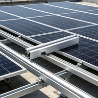 Rail de montage solaire en alliage d'aluminium AL6005-T5, section courte SECARE-B52 pour panneaux solaires photovoltaïques, accessoires d'installation sur toit