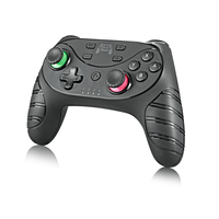 Manette de jeu sans fil avec double vibration turbo et support de téléphone à ventouses pour PC, téléphones mobiles Android/iOS et boîtiers TV