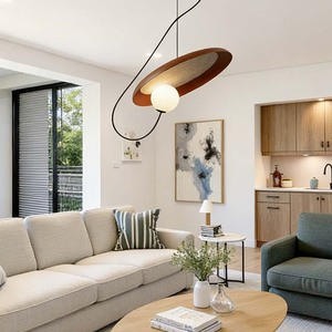 Lámpara Colgante LED Minimalista Italiana con Diseño Nórdico, Ajustable, para Sala de Estar, Comedor, Estudio, Barra de Bar - Product Image 5