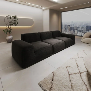 Juego de Sofás de Tela Modernos al por Mayor para Apartamentos y Centros Comerciales, Embalaje de Volumen Pequeño, Marca Privada - Product Image 5