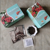 Sachets de thé détoxifiant pour le foie à marque privée, aux herbes chinoises et ingrédients naturels, pour le soin du foie et le soutien de la santé rénale