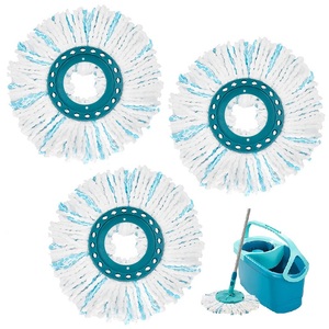 Tampon de vadrouille plat de remplacement rotatif <span class=keywords><strong>Leifheit</strong></span> pour le nettoyage des sols à domicile Tête de vadrouille remplaçable en microfibre à séchage rapide - Product Image 1