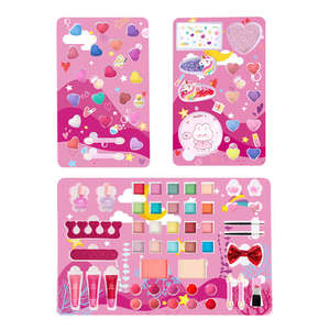 Nouveau modèle 2026 : Coffret de maquillage tout-en-un pour enfants avec <span class=keywords><strong>valise</strong></span> double couche – Kit de cosmétiques pour petites filles (ombres à paupières, rouge à lèvres) – Boîte cadeau - Product Image 3
