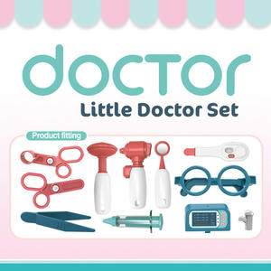 Ensemble de jouets de jeu de rôle pour enfants, docteur, Kinderspielzeug, sac portable en plastique, jouets médicaux pour enfants - Product Image 5