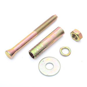 Cheville d'expansion robuste pour plaques de plâtre, zinguée jaune, boulons de fixation M6 M12 M14 M16, cheville murale à manchon pour ascenseur - Product Image 5