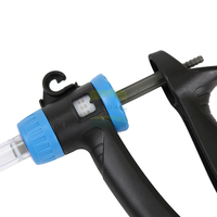 Nouvelle conception de seringue double en plastique, seringue cathéter réglable, pistolet d'injection pour animaux GREAT FARM, échelle de précision pour l'élevage bovin