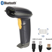Escáner de Código de Barras Inalámbrico de Mano MJ2810 1D con Bluetooth para Inventario