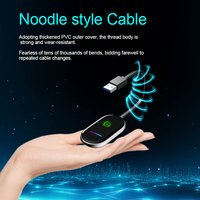 2025 nouveau Woobobobox usine Stable Oem Linux S7 2 en 1 adaptateur de dongle Carplay sans fil WIFI 5.8 BT 5.4 avec câble de type nouilles