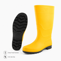 Chaussures de sécurité à embout d'acier pour hommes, type bottes de pluie, en promotion