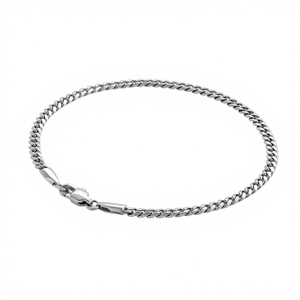 Cadenas de Eslabones Cubanos Miami de 3 mm, Resistentes al Agua, para Hombre, Chapadas en Oro Real de 18K, Acero Inoxidable, Joyería Hiphop, Pulseras Unisex para Mujer - Product Image 6