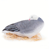 Décoy de chasse réaliste en EVA souple bleu pour oies et canards, avec support, piquet, mousse flottante, 3D pliable et léger