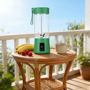 Mini-blender portable silencieux de 400 ml avec 6 lames en acier inoxydable 304, idéal pour les smoothies faits maison - Product Image 1