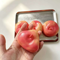 Jouet anti-stress compressible en forme de pomme, infusé à l'huile de coco et à la vaseline, non rebondissant, très populaire