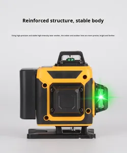 Niveau laser industriel personnalisable de haute précision, laser vert 16 lignes, 3 auto-nivelants, utilisation intérieure/extérieure - Product Image 6