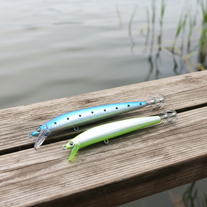 Leurre flottant Minnow Topwater avec yeux de poisson 3D en ABS pour la pêche au brochet, au sandre, au cabillaud, au bar, en eau salée et en eau douce - Product Image 1
