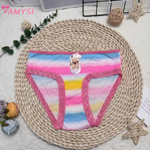 Amysi 8038 #   Culottes pour filles mignonnes, taille mi-haute, en soie de lait respirante, motif floral, <span class=keywords><strong>sous</strong></span>-vêtements pour étudiants et adultes, vente en gros - Product Image 4