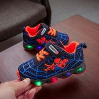 Chaussures de course lumineuses pour enfants automne 2025 pour garçons et filles, bébé, LED unique clignotante avec semelle en caoutchouc, modèle 51-9808