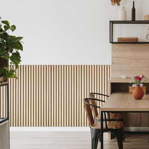 240 di quercia naturale X 60 <span class=keywords><strong>cm</strong></span> 35mm MDF lamelle Decorative e fonoassorbenti <span class=keywords><strong>legno</strong></span> lamelle pannelli acustici per parete interna e soffitto - Product Image 6