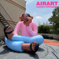 Modèle de figurine gonflable géante personnalisée pour la publicité extérieure, promotion de marque, personnage gonflable artistique de grande taille pour les événements