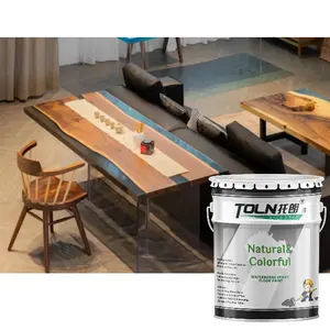 Factory Supply Directly Top Quality Transparent Clear Liquid River Wood Table Dining Table Epoxy Resin For Crafts Making