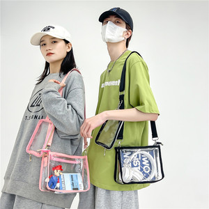 Sac bandoulière unisexe en PVC transparent avec fermeture éclair, imperméable, pour toutes les saisons, voyages et usage quotidien - Product Image 4