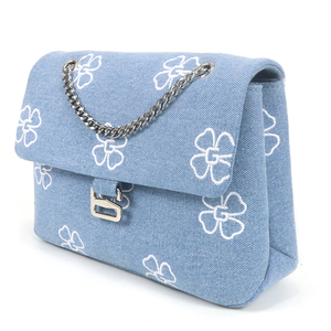 Bolso Bandolera de Mezclilla Moderno para Mujer, con Cierre, Correa de Hombro, Impermeable, con Patrón Bordado y Forro de Poliéster - Product Image 3