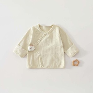 Paquete de 4 Camisetas Tipo Kimono para Bebé |   Tops de algodón de manga larga con estampado de estrellas, lunas <span class=keywords><strong>y</strong></span> nubes |   Parche de Felpa |   95% Algodón 5% Elastano - Product Image 3