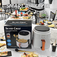 Friteuse à air numérique 8L 1400W, cuisinière électrique sans huile, revêtement antiadhésif PTFE pour usage domestique