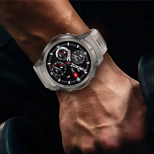 Meilleure montre connectée pour hommes, étanche, pour la course à pied, avec réponse aux appels, assistant vocal, moniteur de fréquence cardiaque, forme ronde, GPS, carte hors ligne - Product Image 1